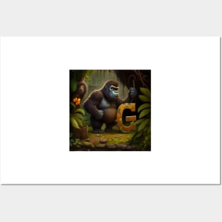 Letter G for Gardening Gorilla from AdventuresOfSela Posters and Art